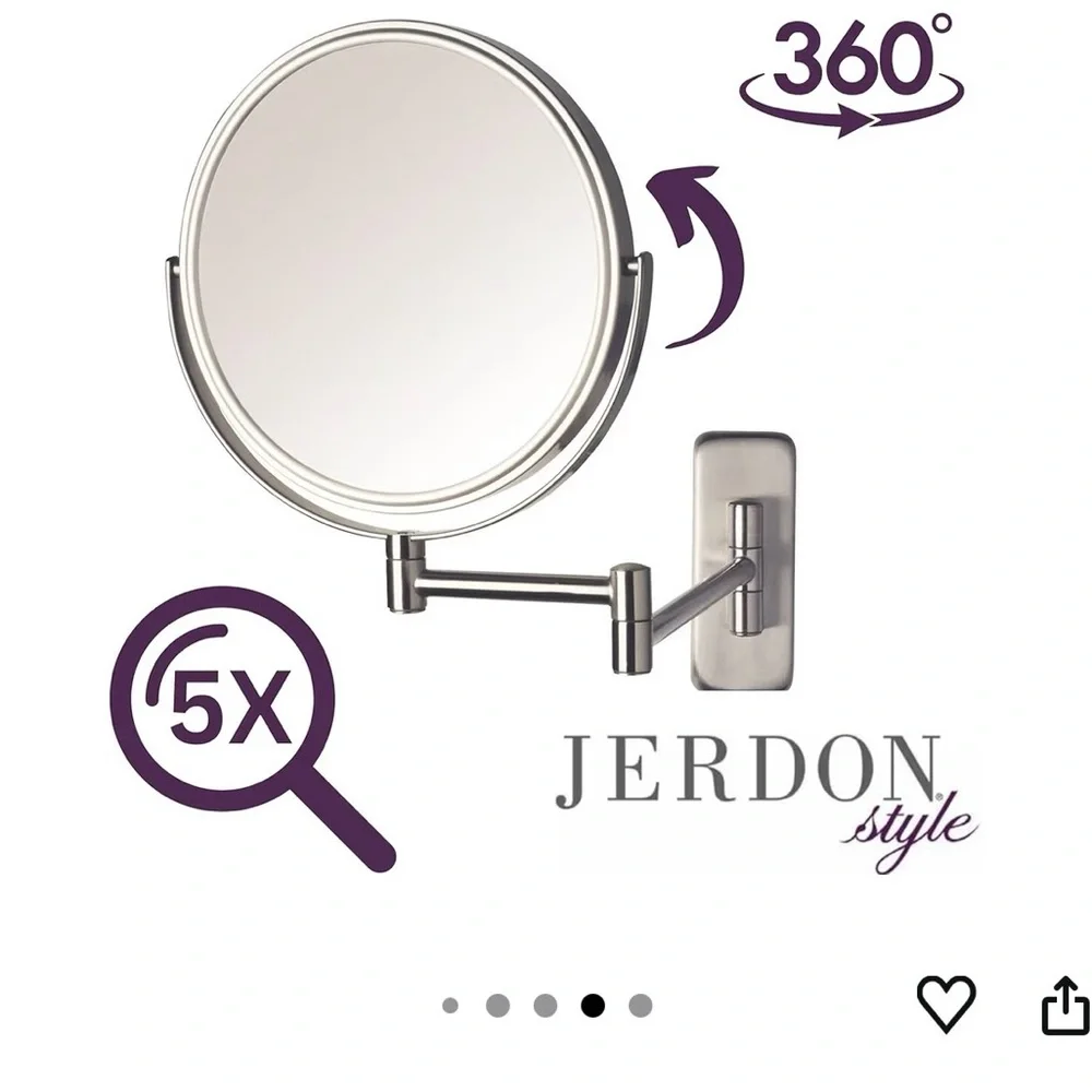 Jerdon Make up Wall-Mounted Mirror